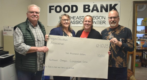Grant funded by teachers helps fill Eastern Oregon food banks